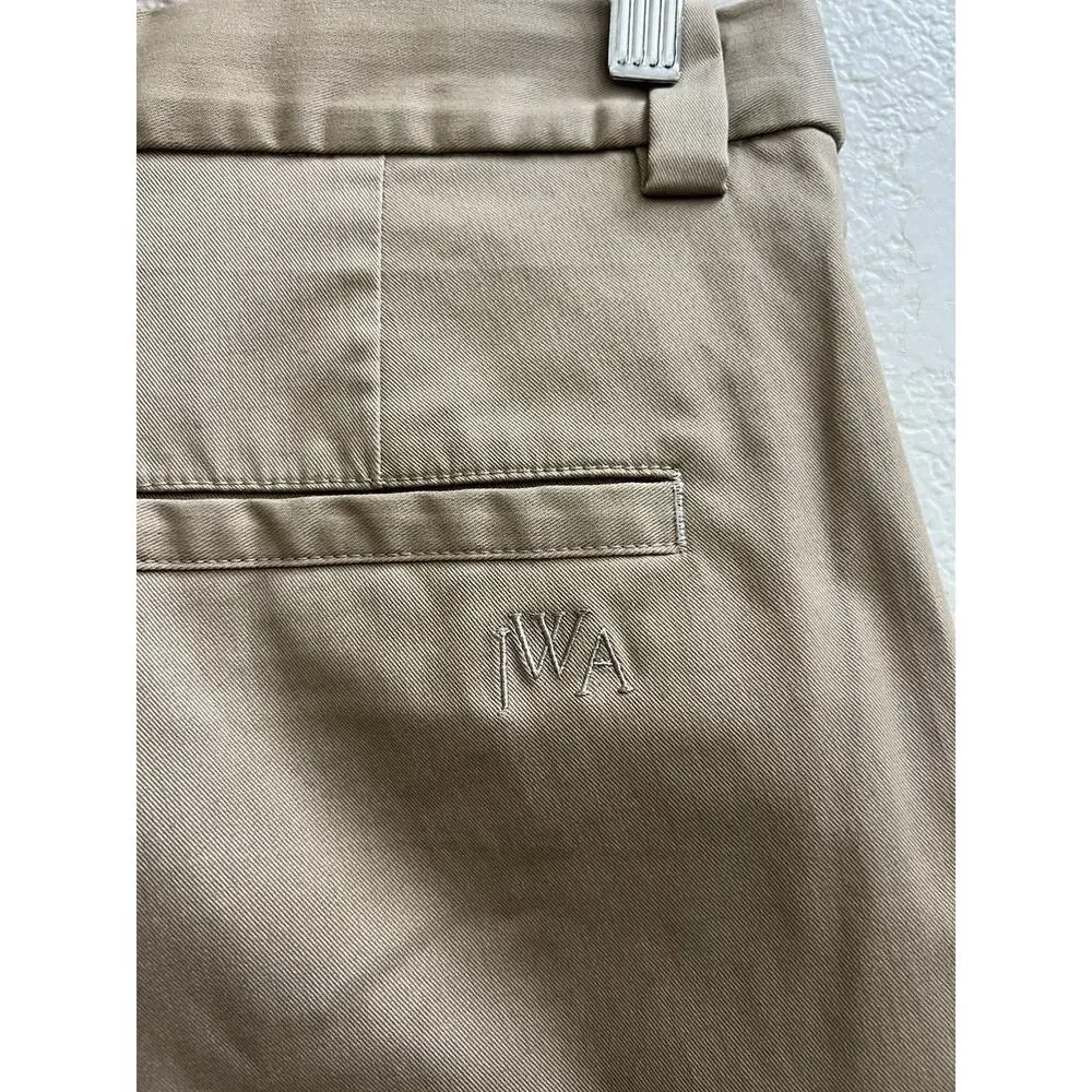 JW Anderson x Uniqlo Women 6 Casual Pants High Rise Khaki Cotton Preppy Office